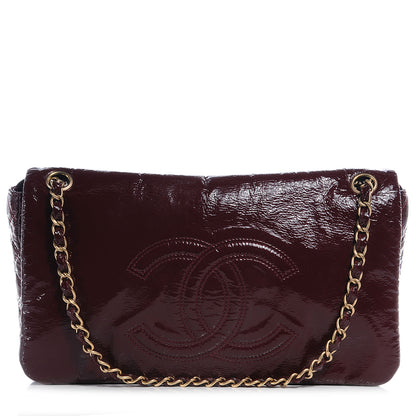 Chanel Vinyl Rock and Chain Medium Flap Bordeaux 1 of 9