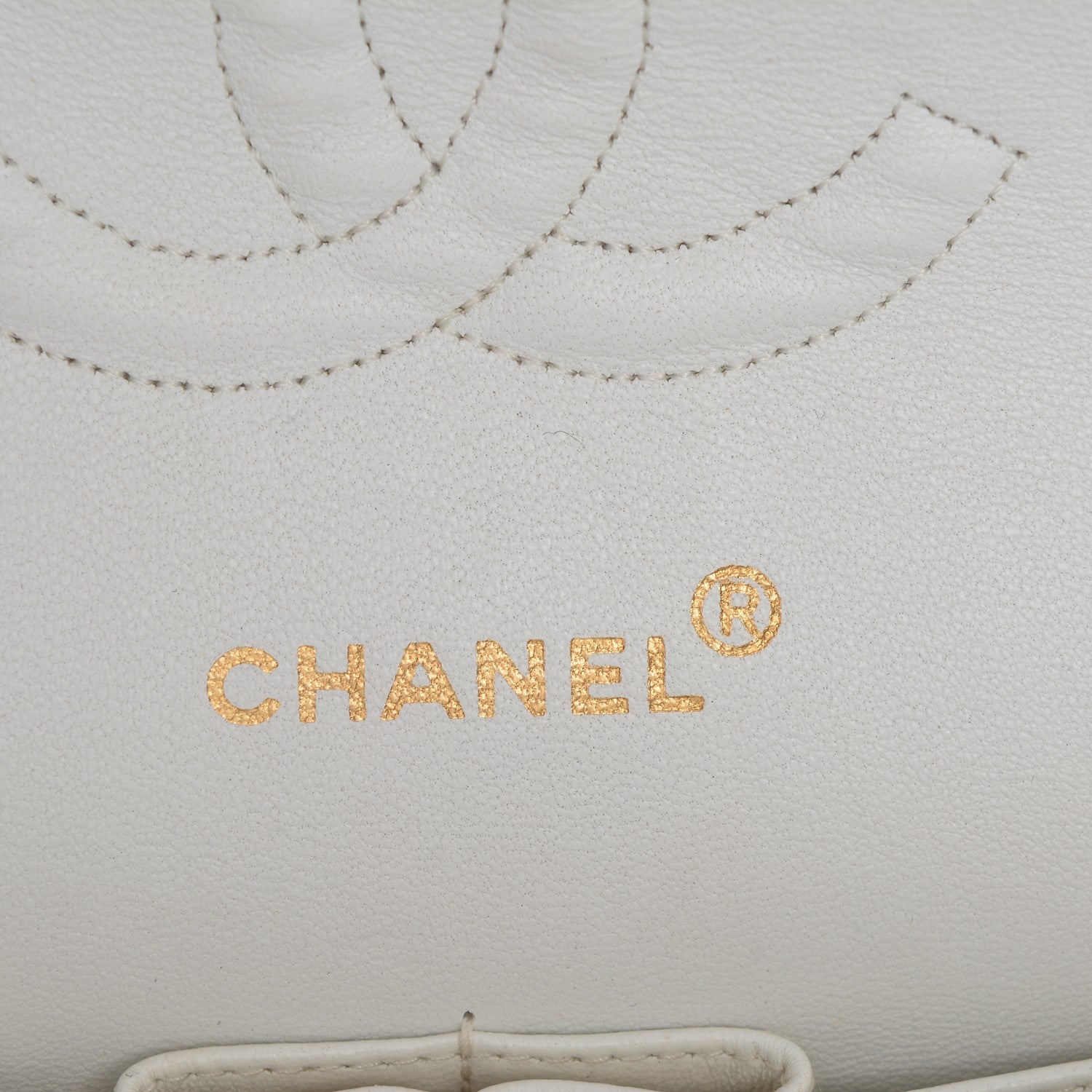 Chanel Lambskin Quilted Medium Double Flap White 6 of 7