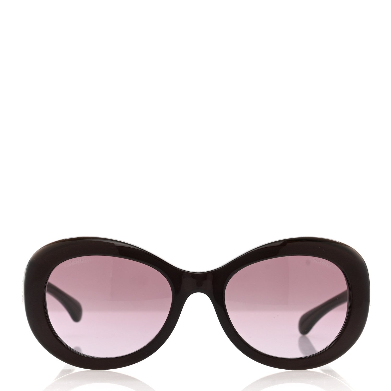 Chanel Acetate Oval CC Sunglasses 5469-B-A Burgundy 2 of 7