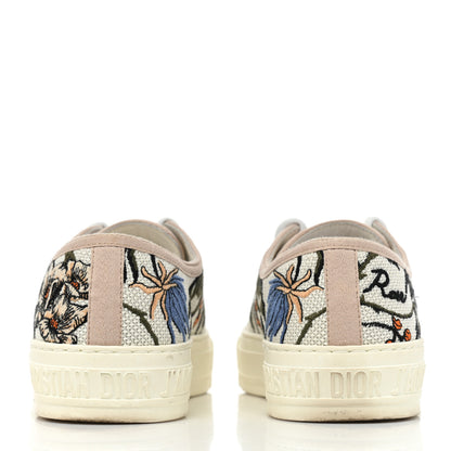 Christian Dior Canvas Rosa Mutabilis Embroidered Womens Walk'N'Dior Low Top Sneakers 36.5 Multicolor 4 of 12