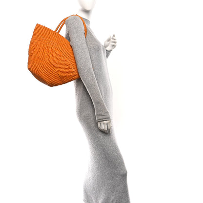 The Row Raffia Emilie Tote Bag Orange 2 of 11
