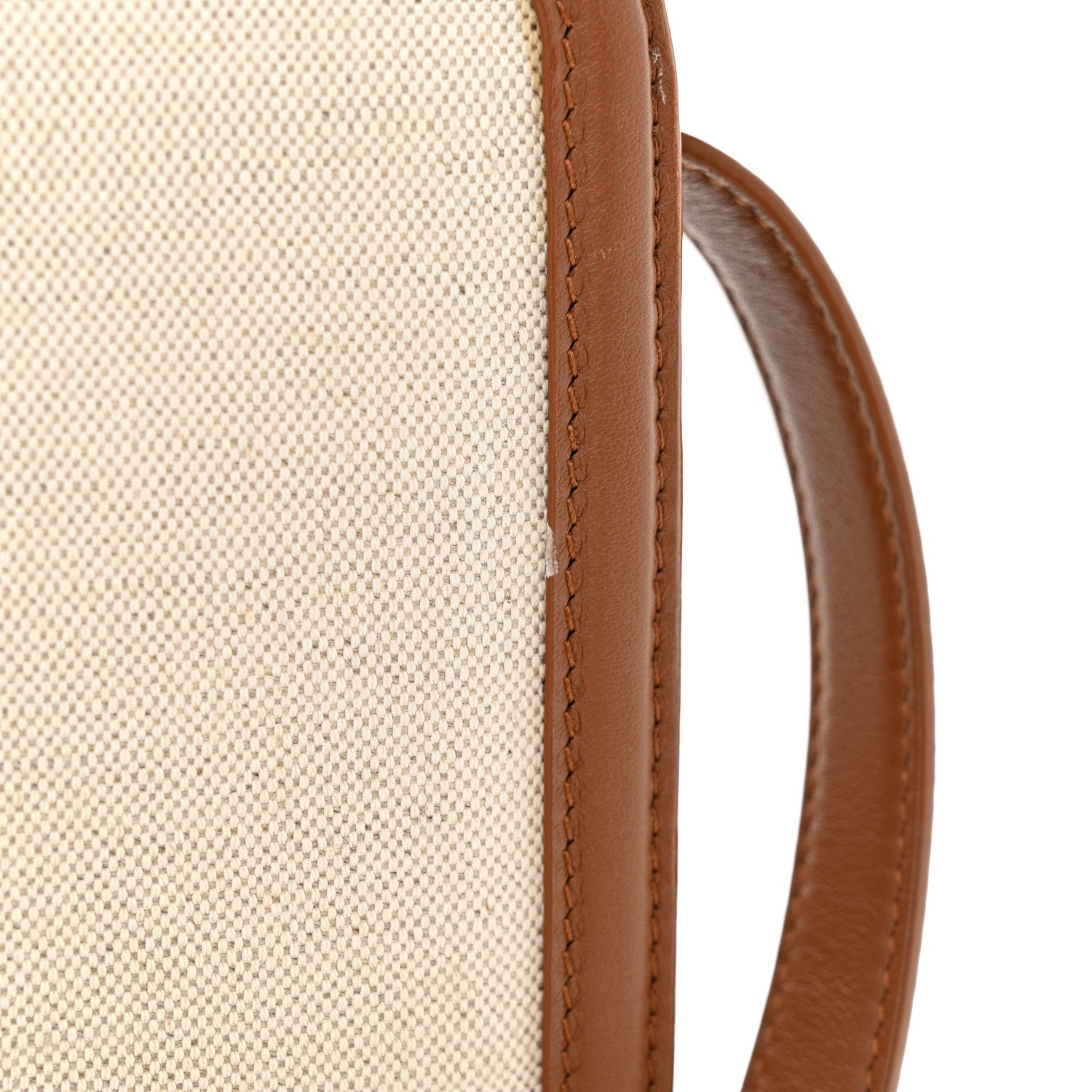 Saint Laurent Canvas Calfskin Reverse Satchel Beige Brick 12 of 12