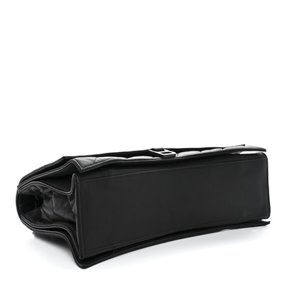 Balenciaga Satin Lambskin Quilted Matte Black Hardware Large Crush Chain Bag Black 4 of 10