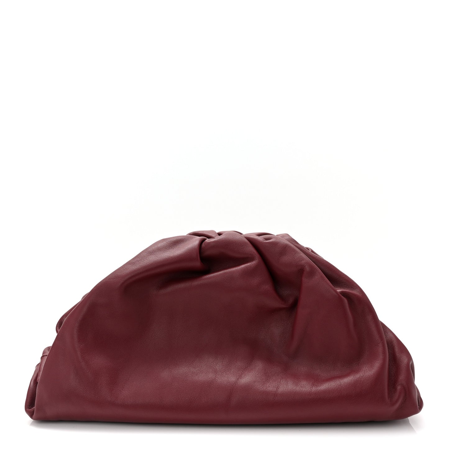 Smooth Butter Calf The Pouch Oversized Clutch Bordeaux