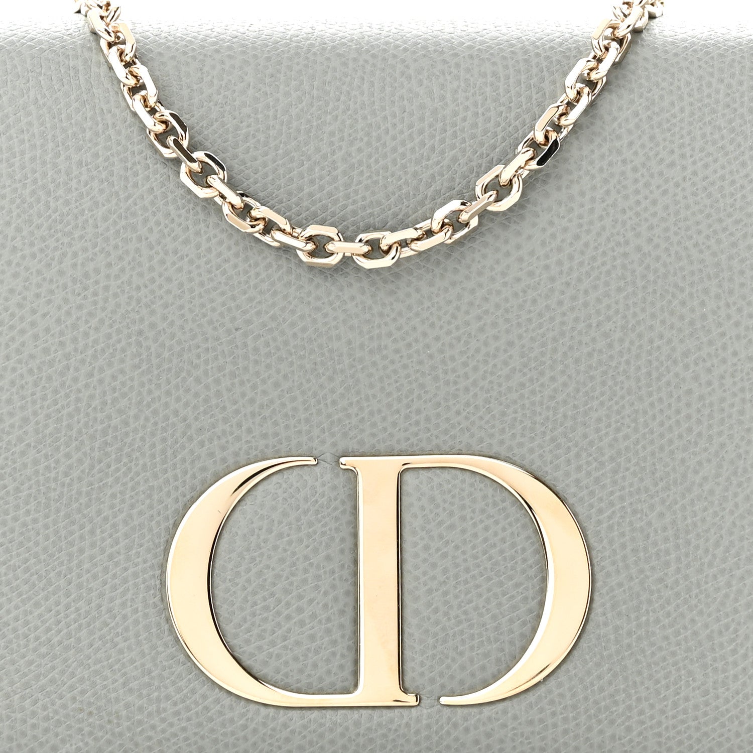 Christian Dior Grained Calfskin 30 Montaigne 2 in 1 Pouch Grey 8 of 11