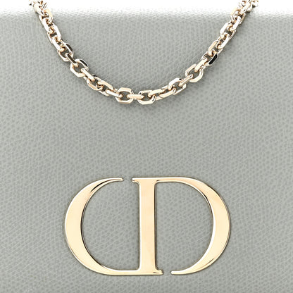 Christian Dior Grained Calfskin 30 Montaigne 2 in 1 Pouch Grey 8 of 11