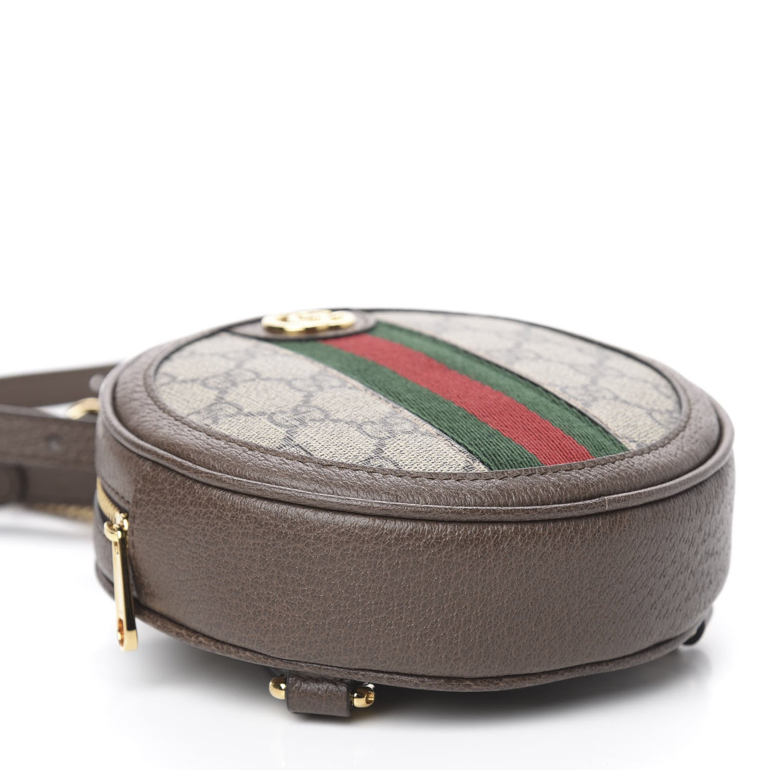Gucci GG Supreme Monogram Web Mini Ophidia Round Backpack Brown 7 of 10