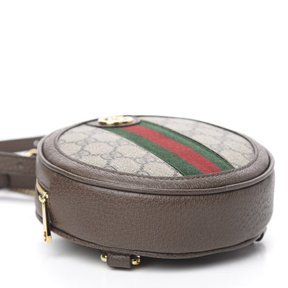Gucci GG Supreme Monogram Web Mini Ophidia Round Backpack Brown 7 of 10