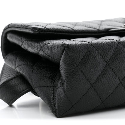 Chanel Grained Calfskin Quilted 2.55 Reissue Flap Belt Bag Clutch Black 10 of 11