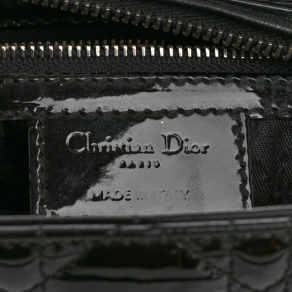 Christian Dior Patent Cannage Medium Lady Dior Black 6 of 13