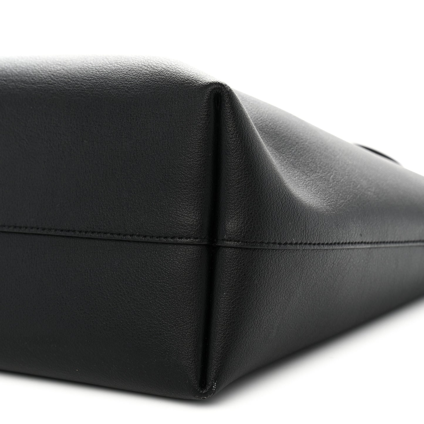 Calfskin Large Shopping Tote Black
