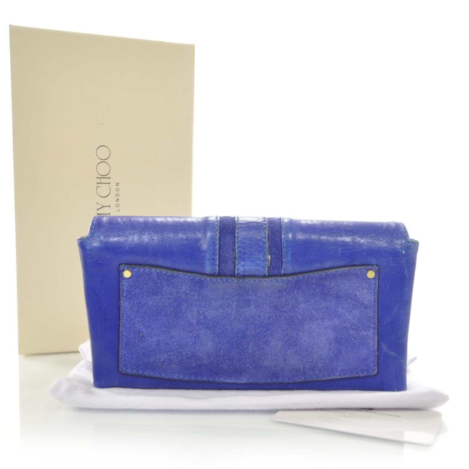 Jimmy Choo Leather Suede Utah Wallet 2 of 7