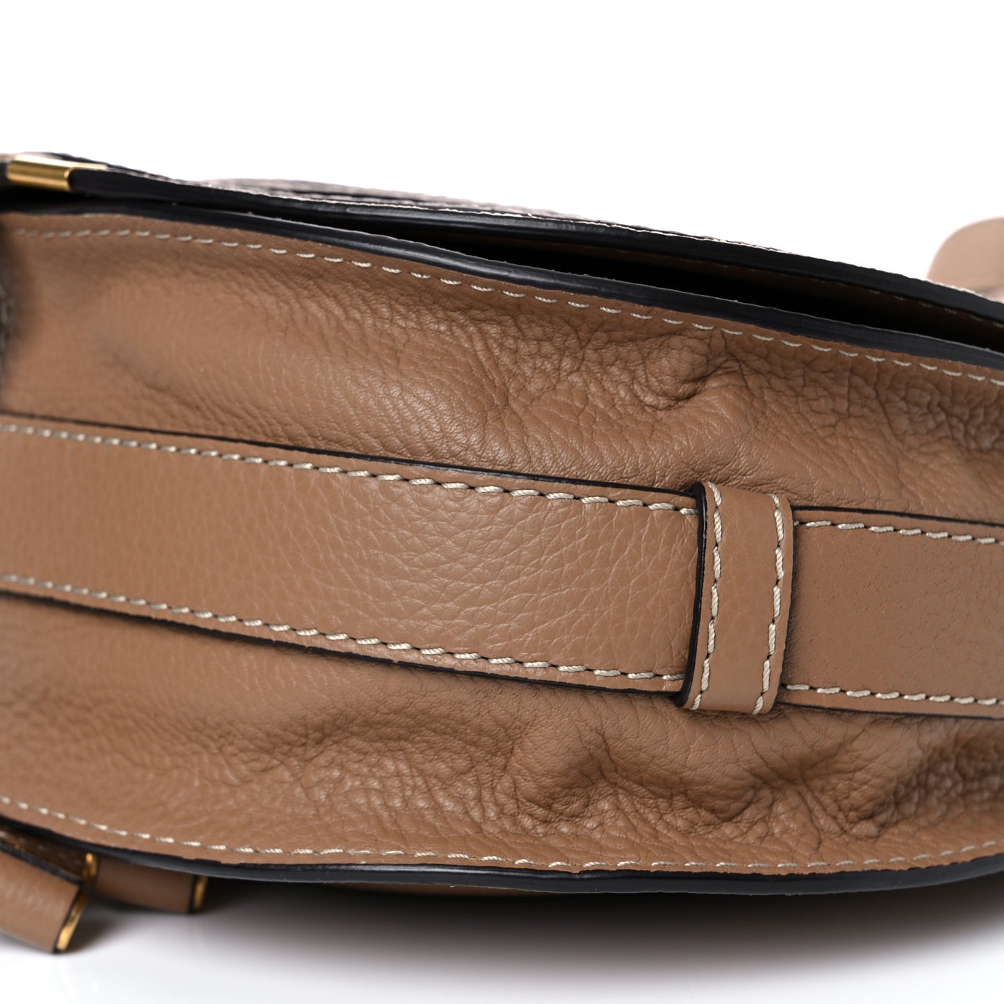 Calfskin Medium Marcie Round Crossbody Bag Nut