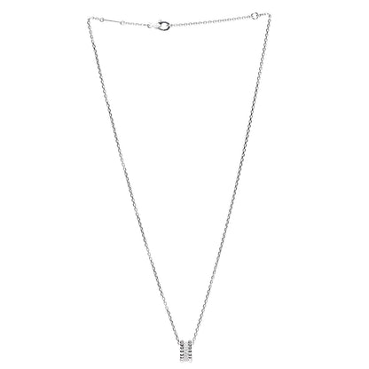 Van Cleef & Arpels 18K White Gold Diamond Small Perlee Pendant Necklace 3 of 7