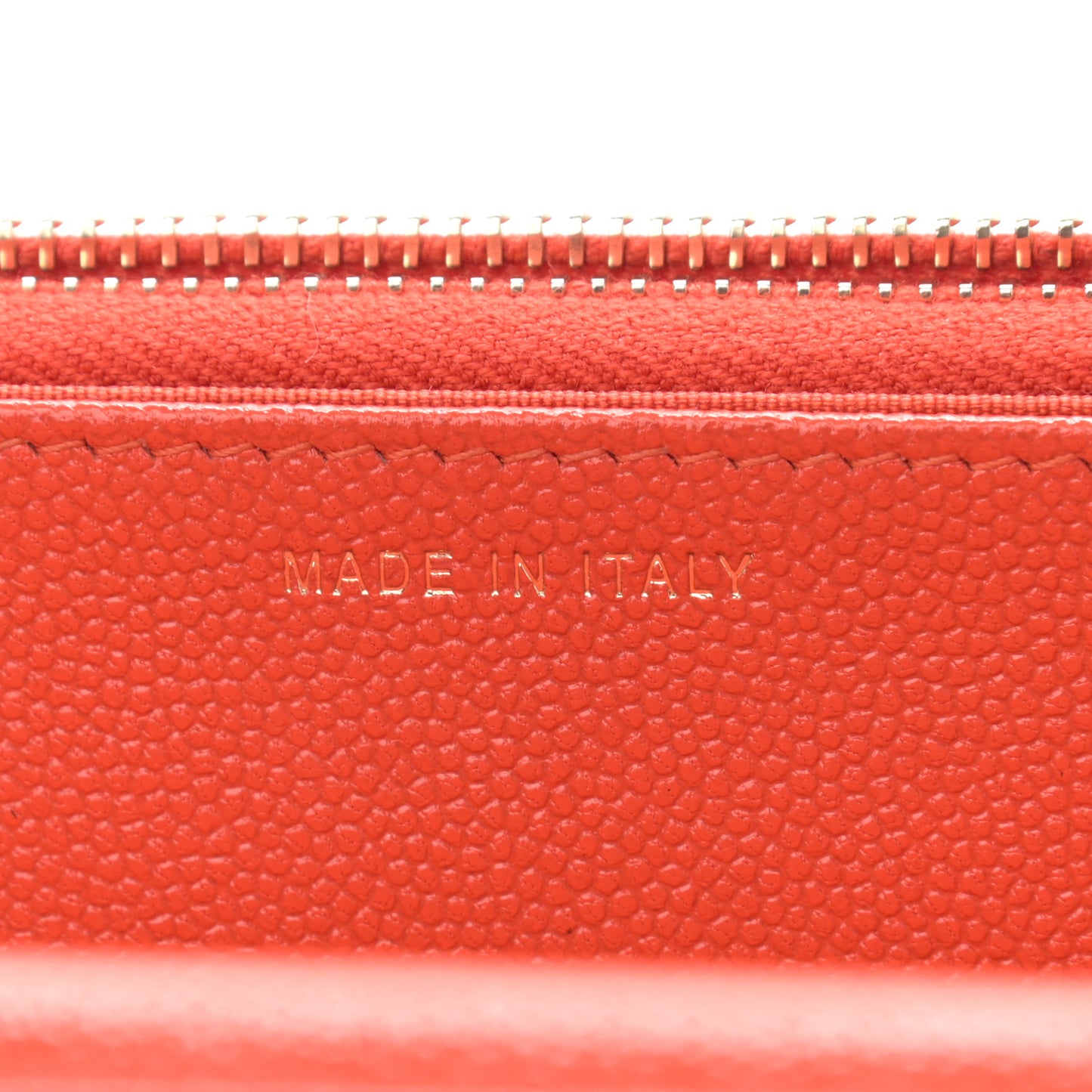 Caviar Quilted Golden Class Wallet On Chain WOC Red
