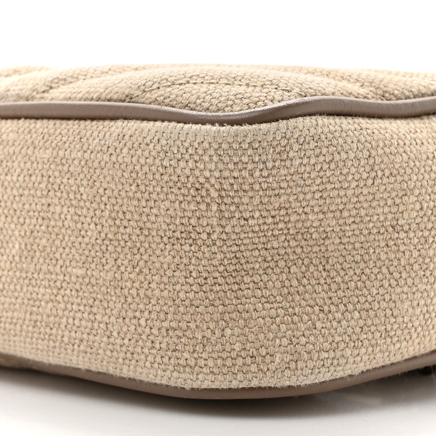 Canvas Matelasse Monogram Lou Belt Bag Beige Taupe