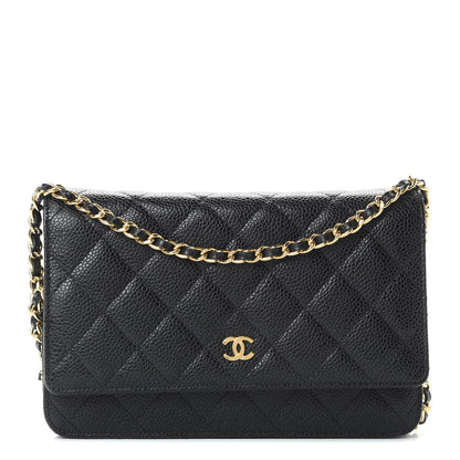 Chanel Caviar Quilted Wallet On Chain WOC Black 1 of 12