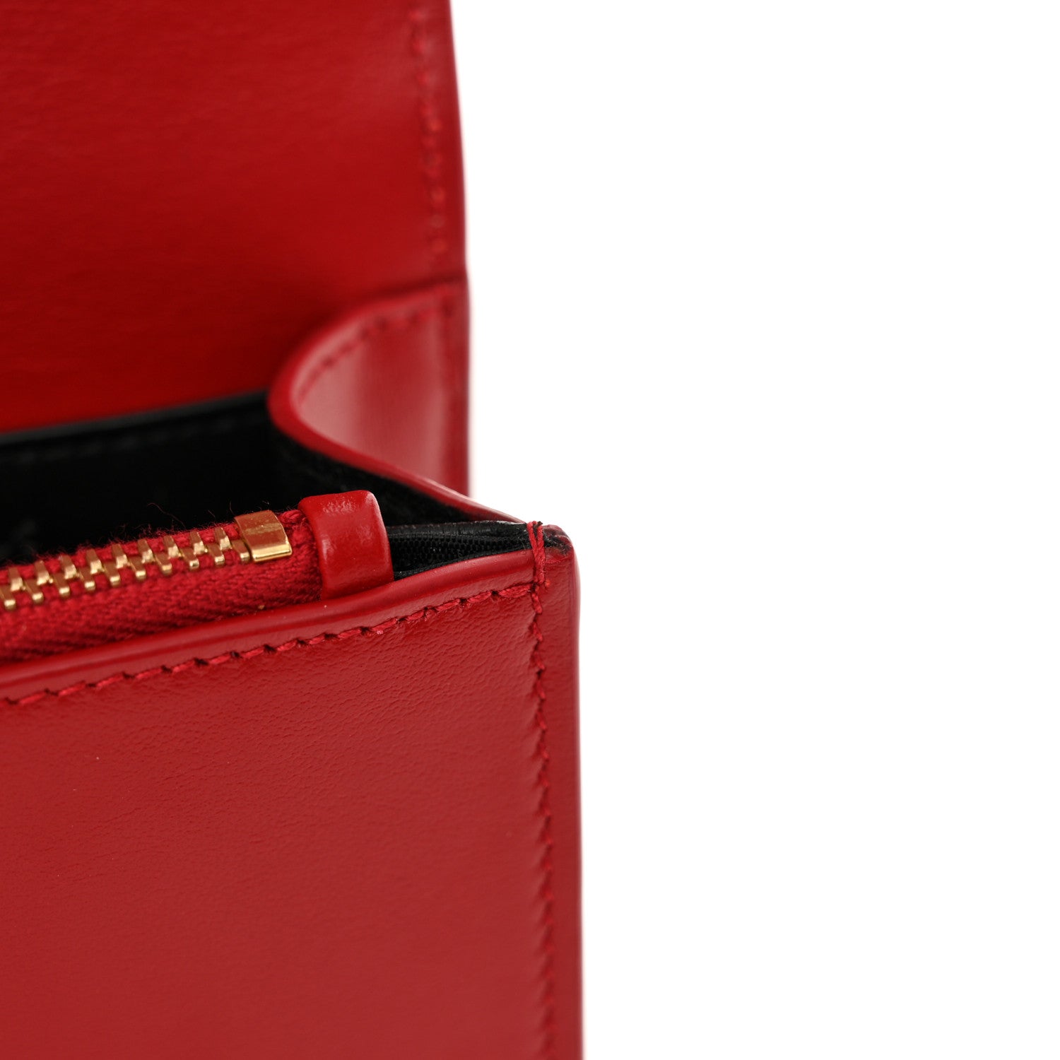 Saint Laurent Smooth Calfskin Monogram Kate Belt Bag Red 11 of 12