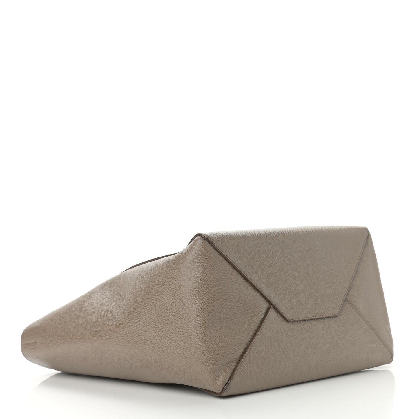 Grained Calfskin Small Horizontal Cabas Phantom Taupe