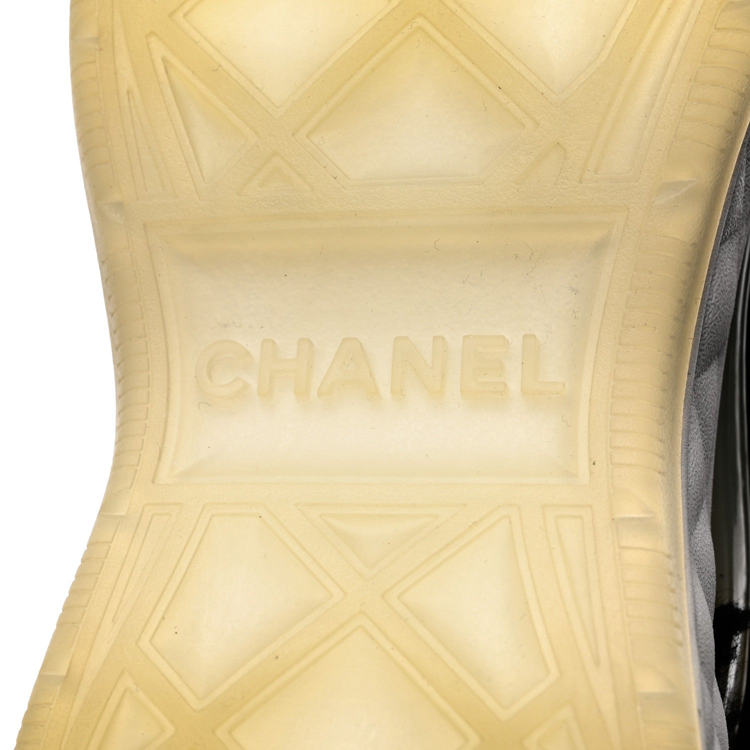 Chanel Shearling Suede CC High Top Sneakers 36 Black White 8 of 8