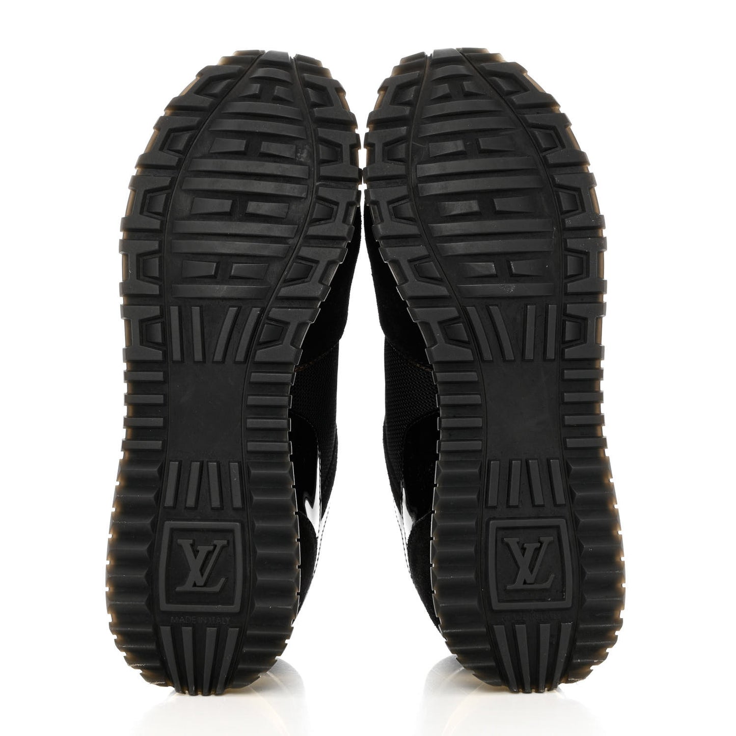 Suede Monogram Run Away Sneakers 39 Black