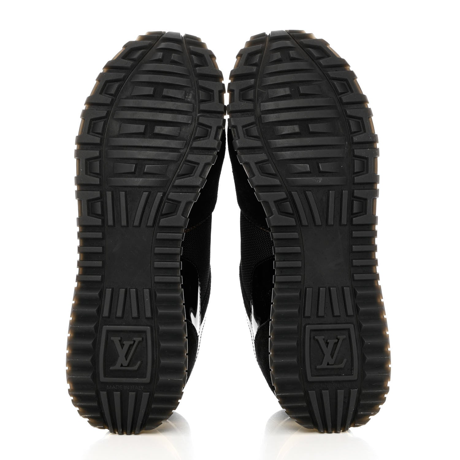 Louis Vuitton Suede Monogram Run Away Sneakers 39 Black 5 of 10