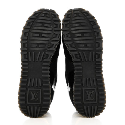 Louis Vuitton Suede Monogram Run Away Sneakers 39 Black 5 of 10