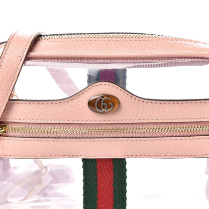 Gucci Vinyl Web Mini Ophidia Transparent Shoulder Bag Perfect Pink 9 of 9
