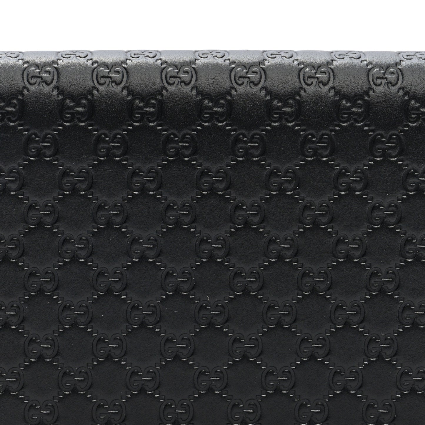 Microguccissima Crossbody Wallet Black