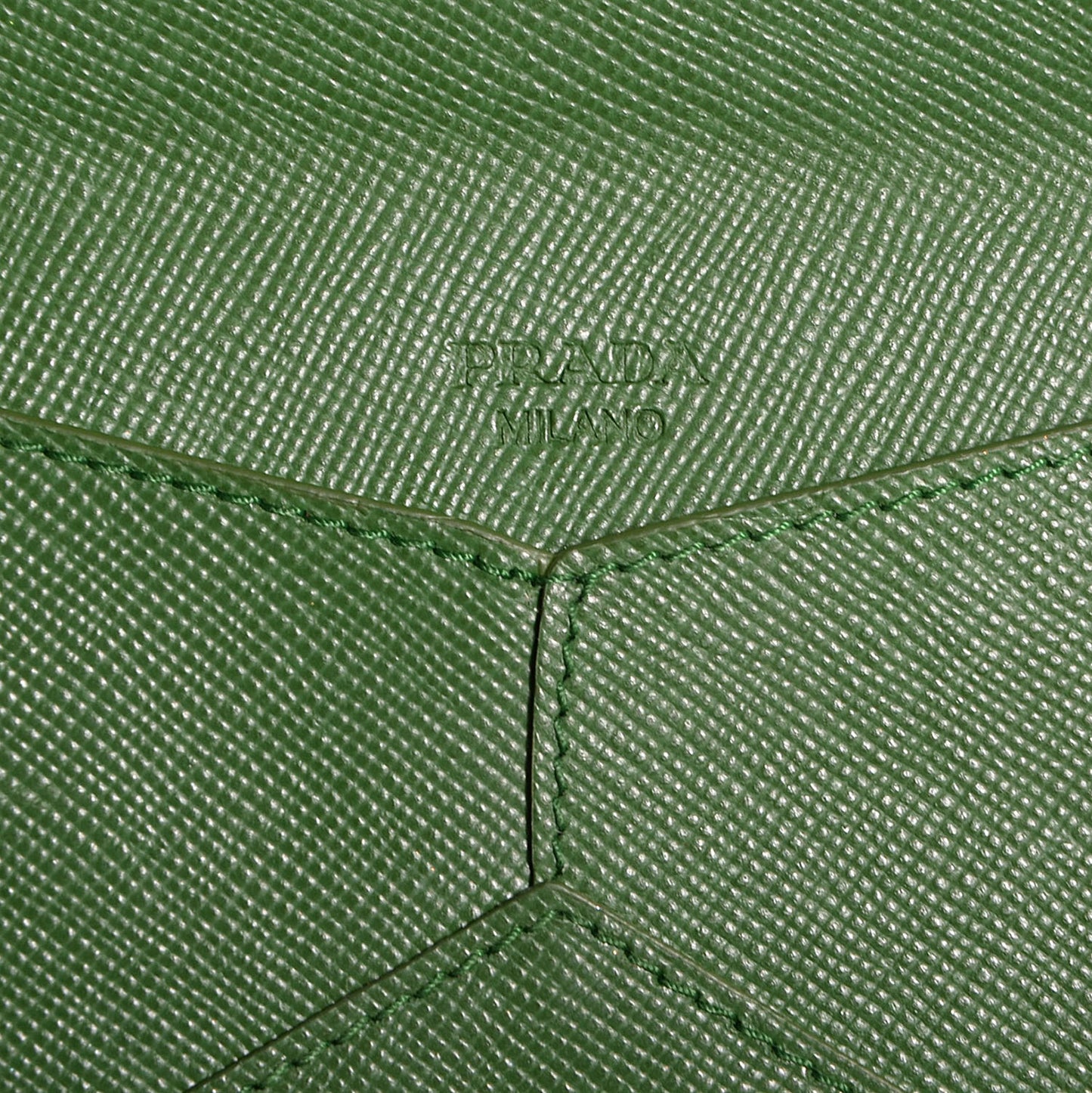 Saffiano Metal Envelope Wallet Larice
