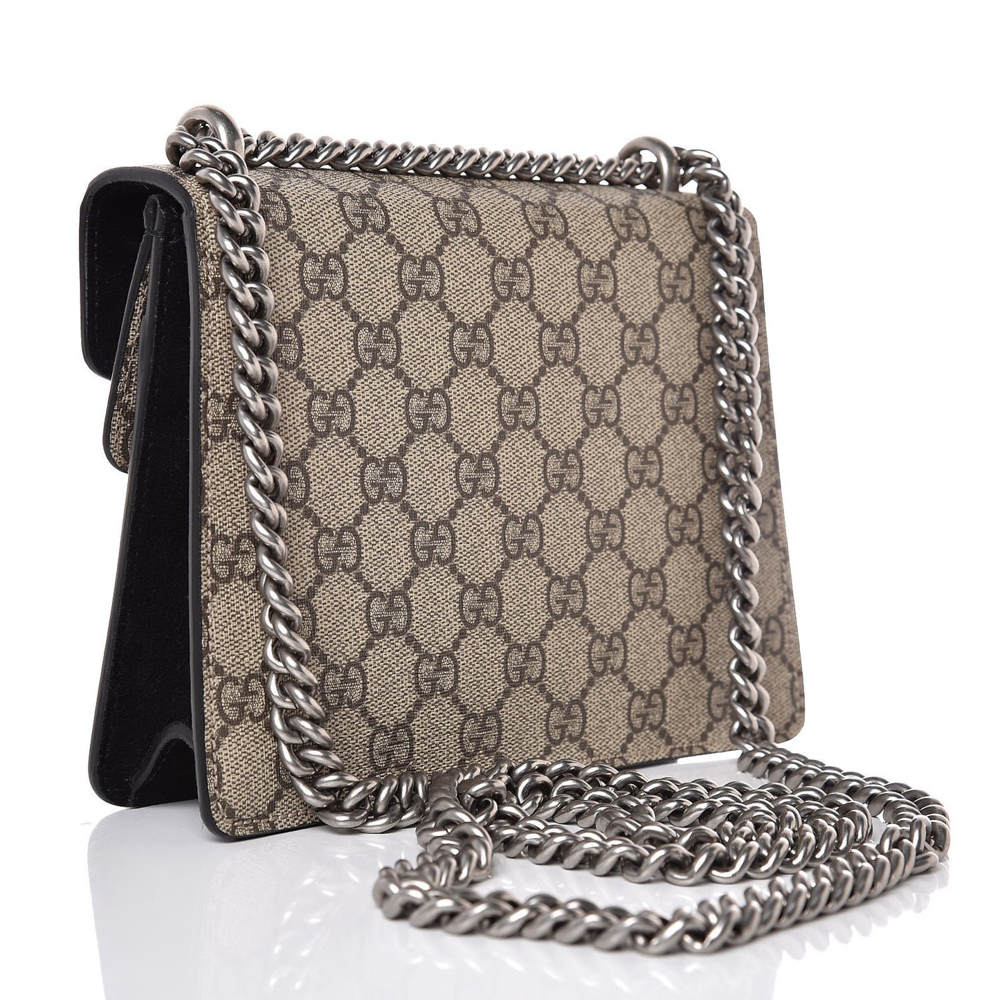 GG Supreme Monogram Mini Dionysus Shoulder Bag Black