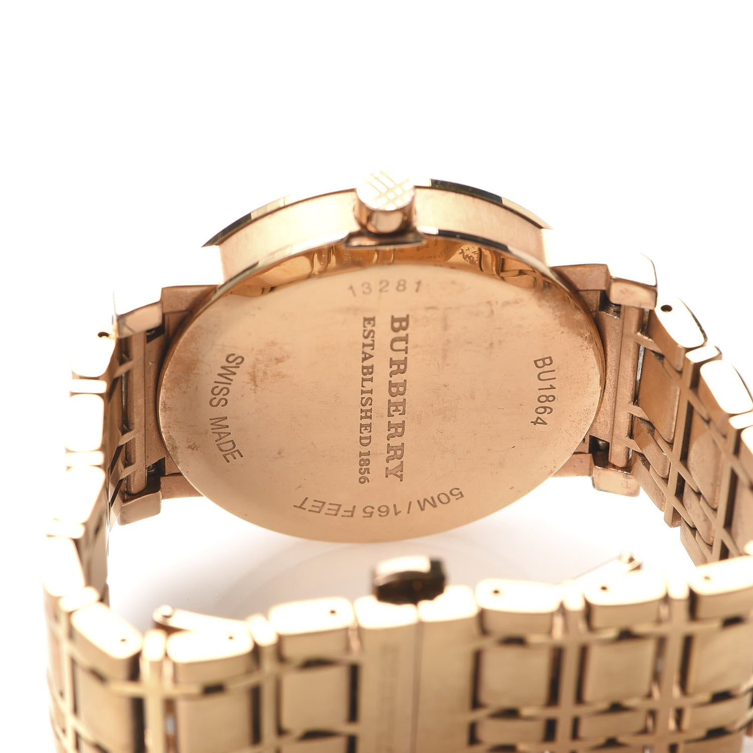 Burberry Stainless Steel 38mm Heritage Quartz Watch Rose BU1864 6 of 7