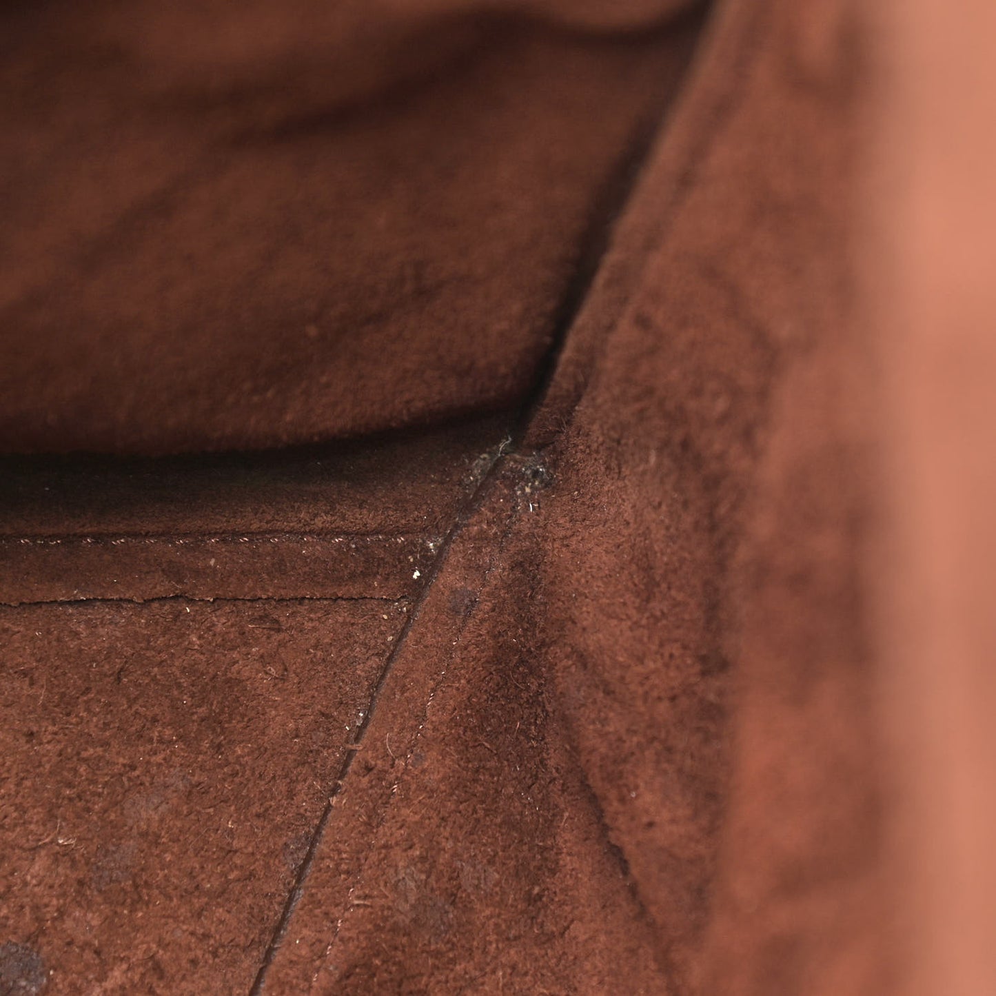 Natural Calfskin Sangle Bucket Bag Dark Brown