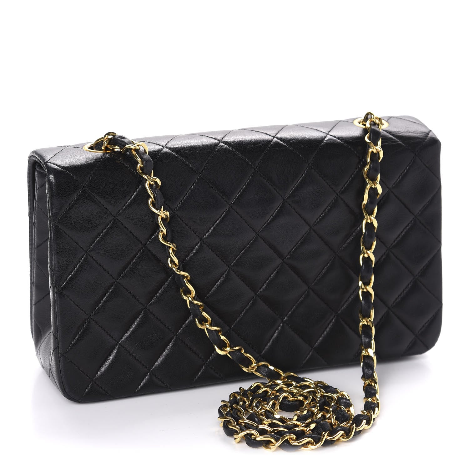Chanel Lambskin Quilted Small Single Flap Bag Black 3 of 11