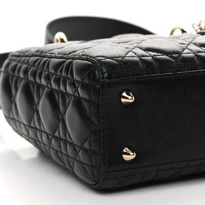 Christian Dior Lambskin Cannage Small My ABCDior Lady Dior Black 7 of 10