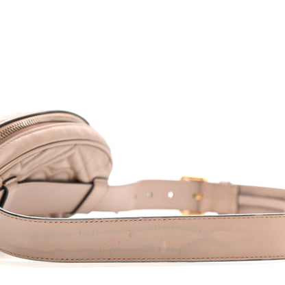 Gucci Calfskin Matelasse GG Marmont Belt Bag 85 34 Porcelain Rose 14 of 15