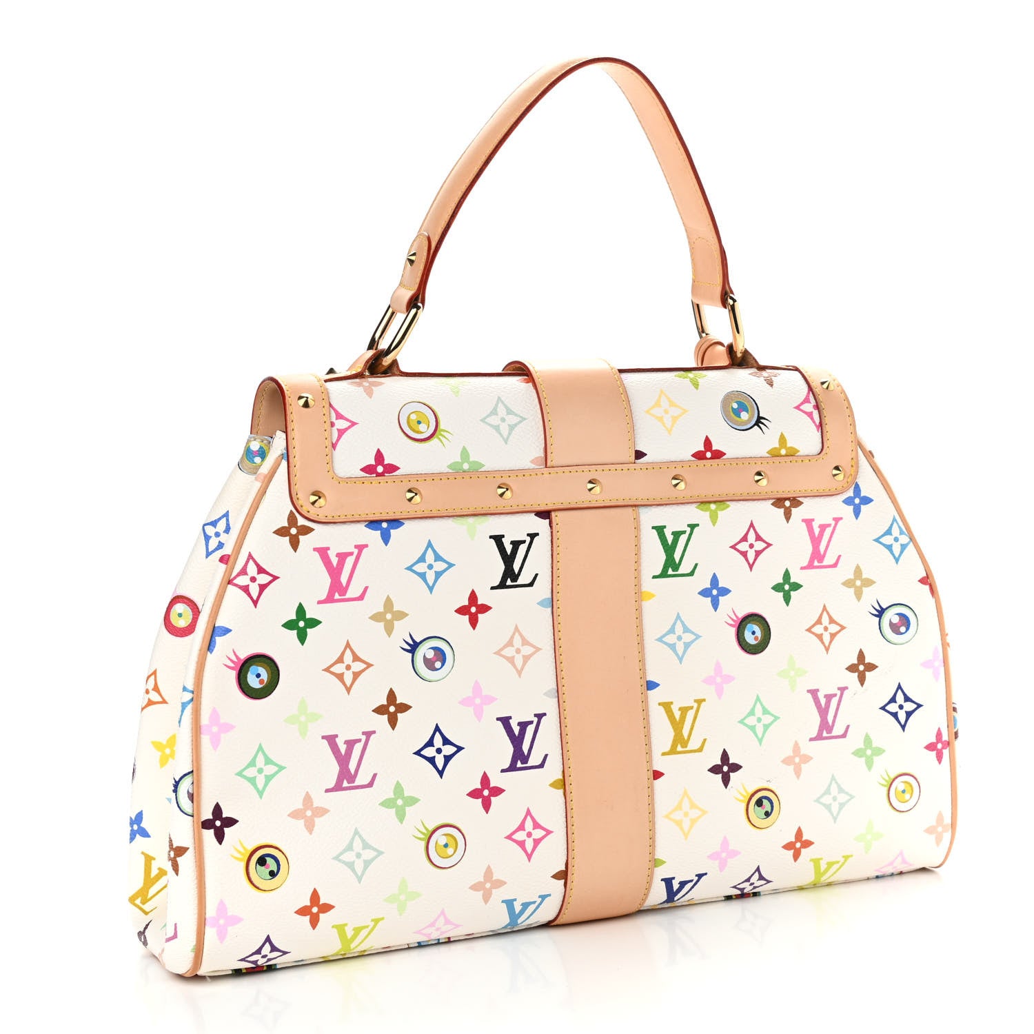 Louis Vuitton Monogram Multicolor Murakami Eye Love You White 3 of 12