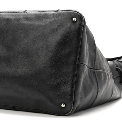 Chanel Calfskin Square Stitched Tassel Bag Black 10 of 13