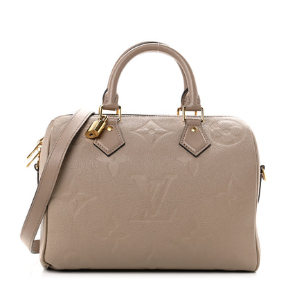 Louis Vuitton Empreinte Monogram Giant Speedy Bandouliere 25 Tourterelle 1 of 9