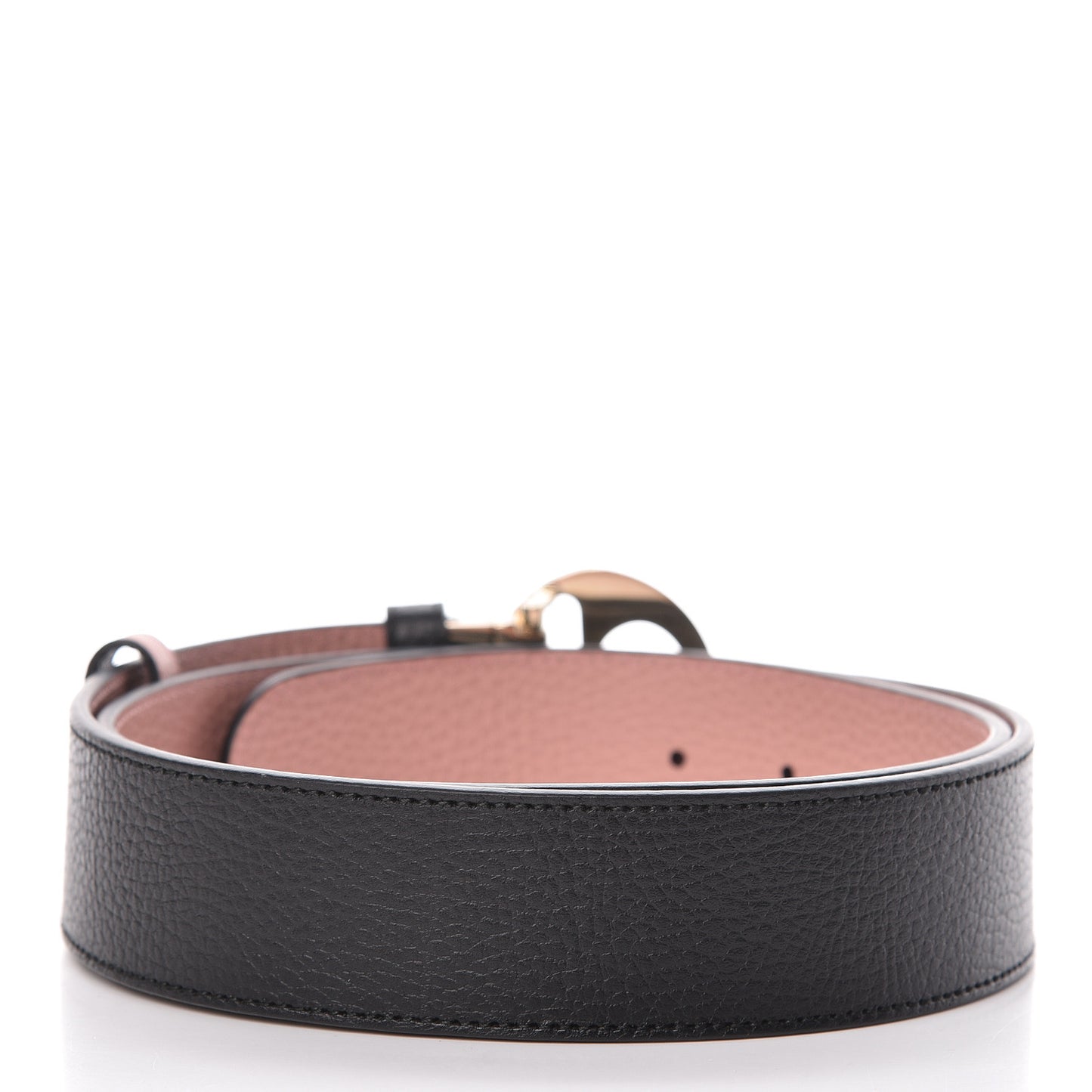 Calfskin 1973 Reversible Belt 95 38 Black Pink