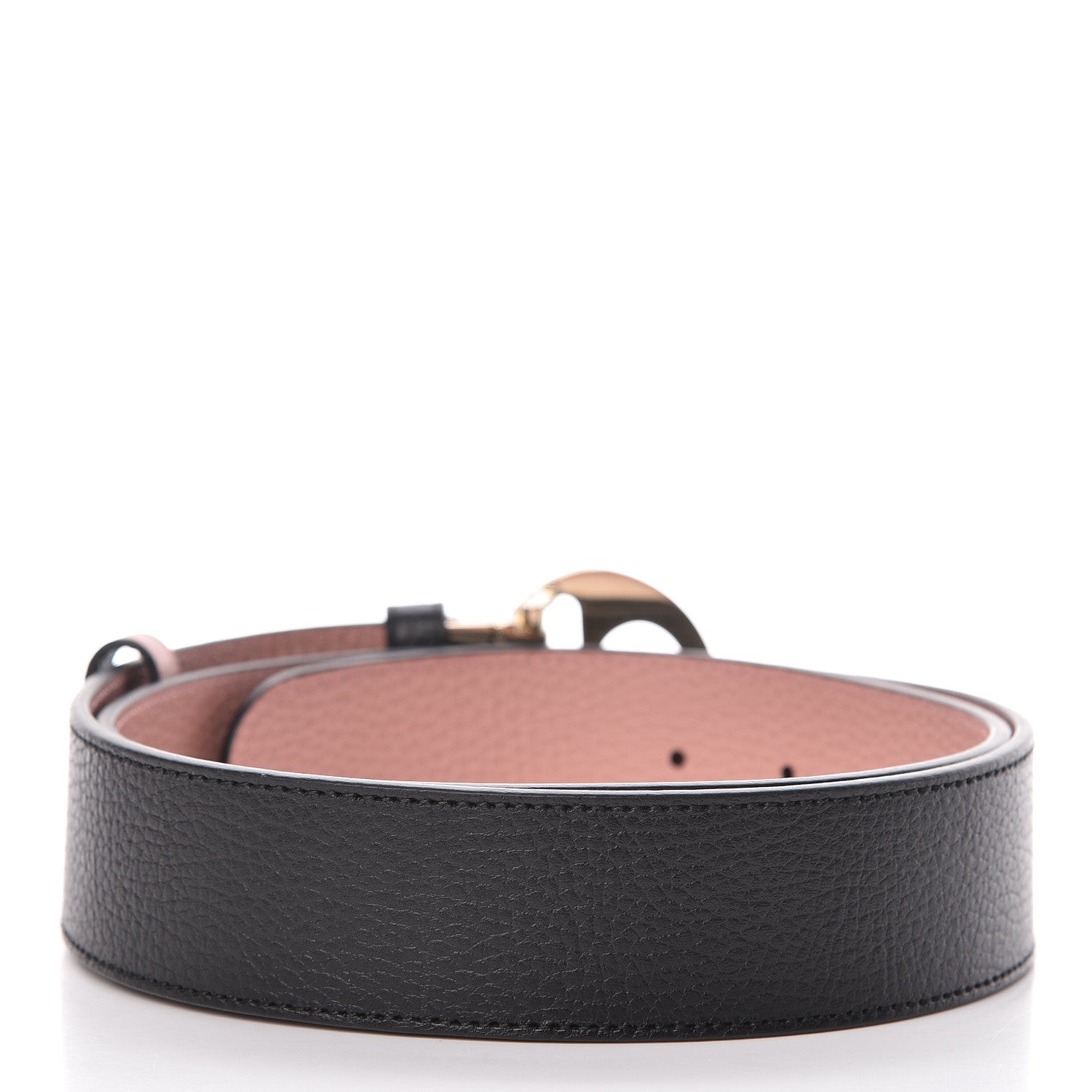 Gucci Calfskin 1973 Reversible Belt 95 38 Black Pink 3 of 6