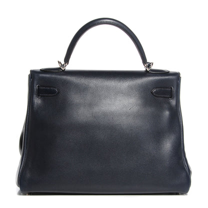 Hermes Swift Kelly Retourne 32 Indigo 25 of 27