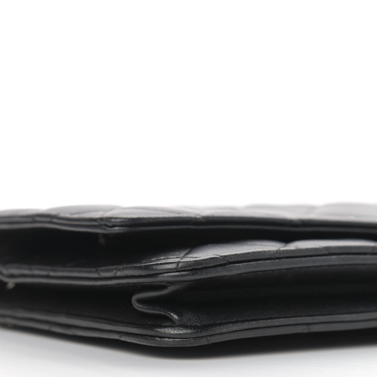 Chanel Lambskin Quilted Wallet On Chain WOC Black 9 of 13