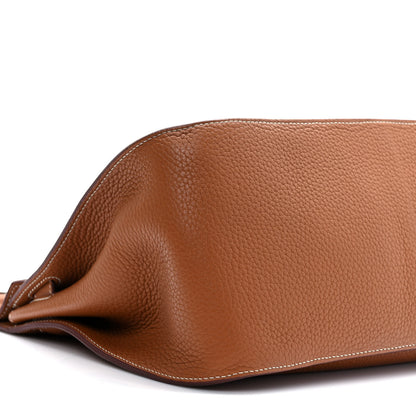Hermes Taurillon Clemence Jypsiere 34 Gold 7 of 10