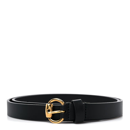 Gucci Calfskin Horsebit Buckle Belt 85 34 Black 1 of 4