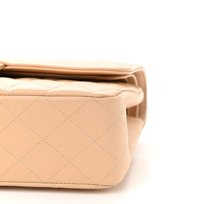Chanel Caviar Quilted Medium Double Flap Beige 9 of 9