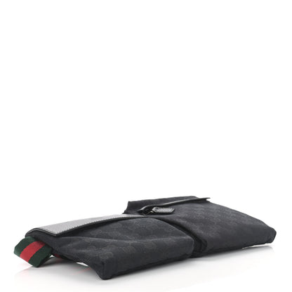 Gucci GG Monogram Web Double Pocket Belt Bag Black 3 of 12