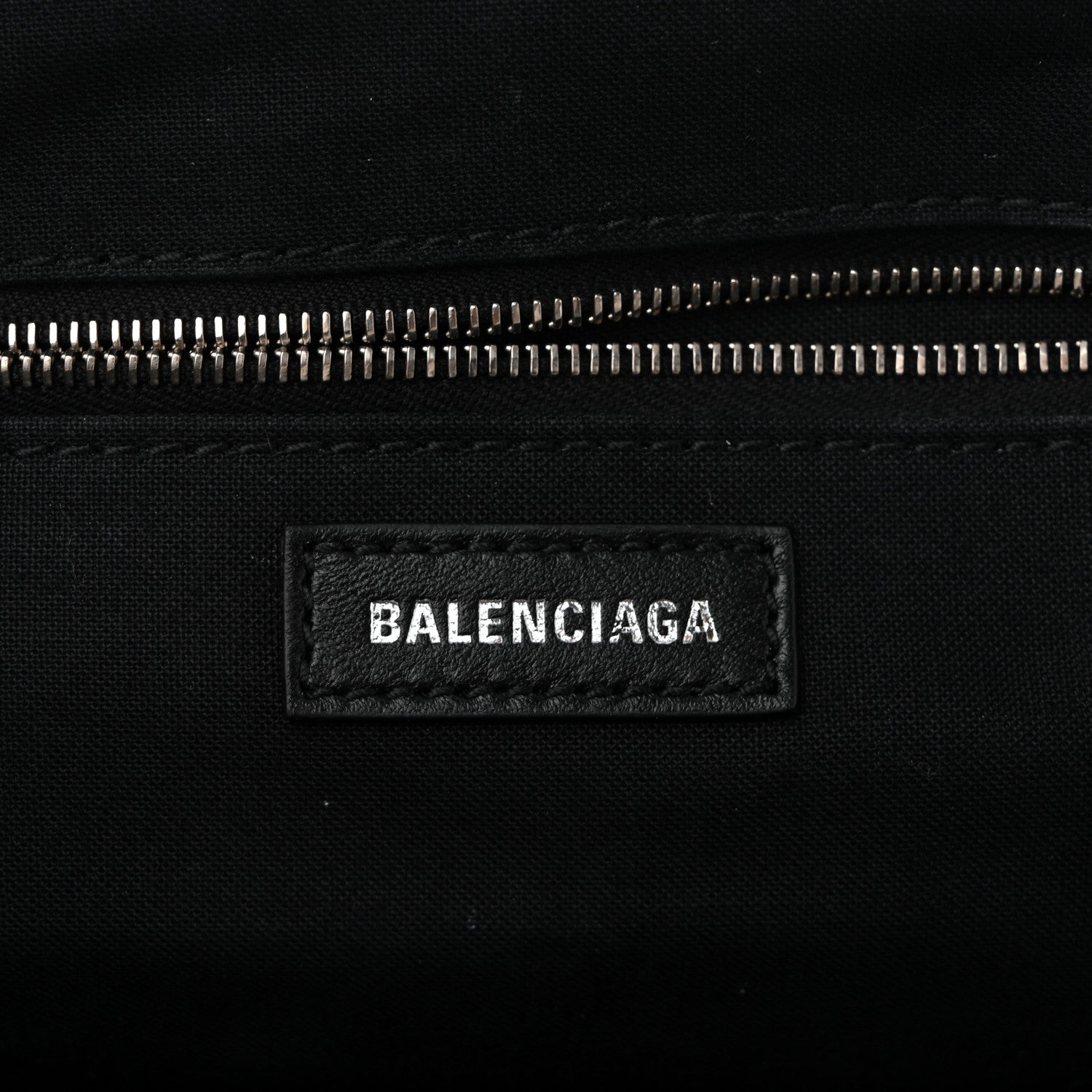 Balenciaga Shiny Supple Calfskin Logo Crocodile Embossed Cloud Clutch XS White 6 of 11