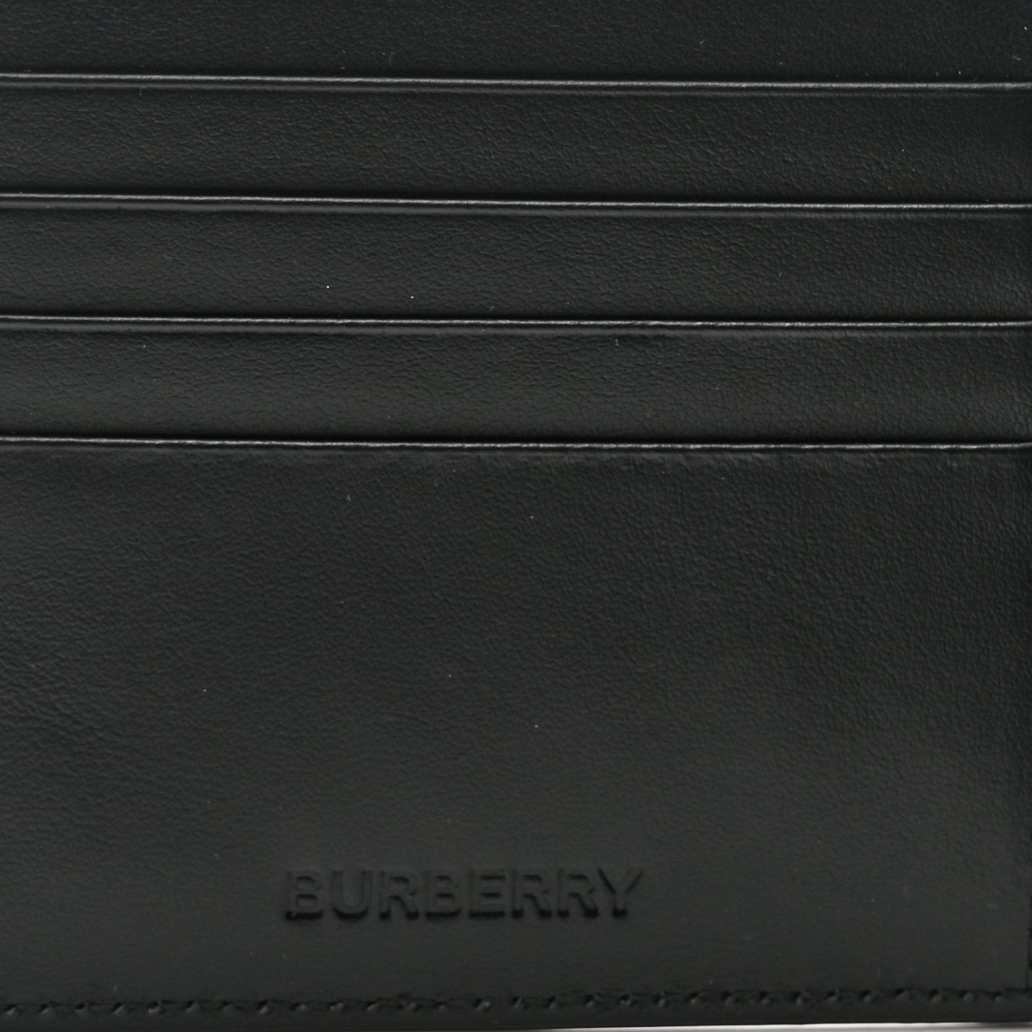 Calfskin Horseferry Coordinates Print Wallet Black
