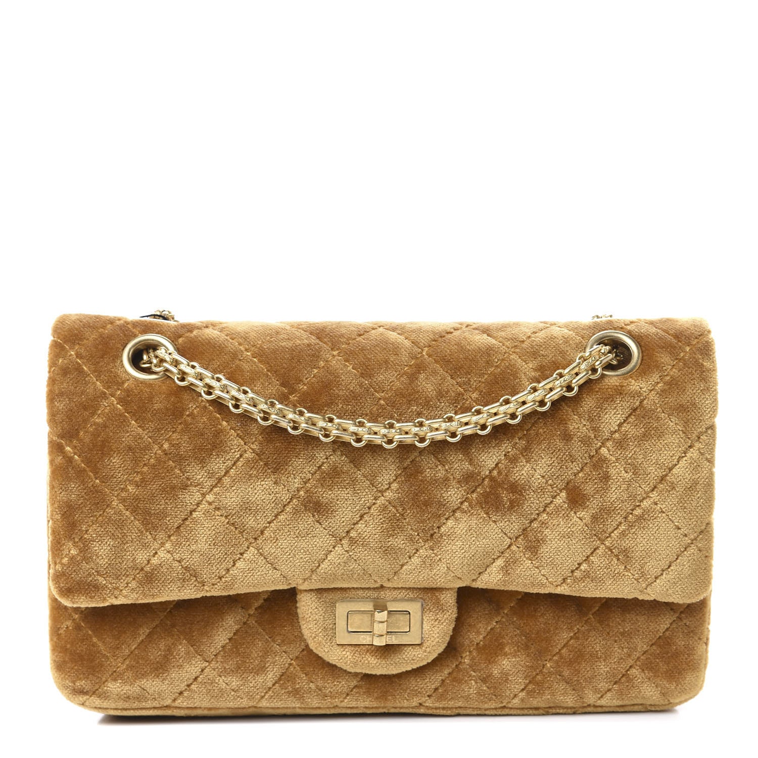 Chanel Velvet Quilted 2.55 Reissue 225 Flap Gold 1 of 11